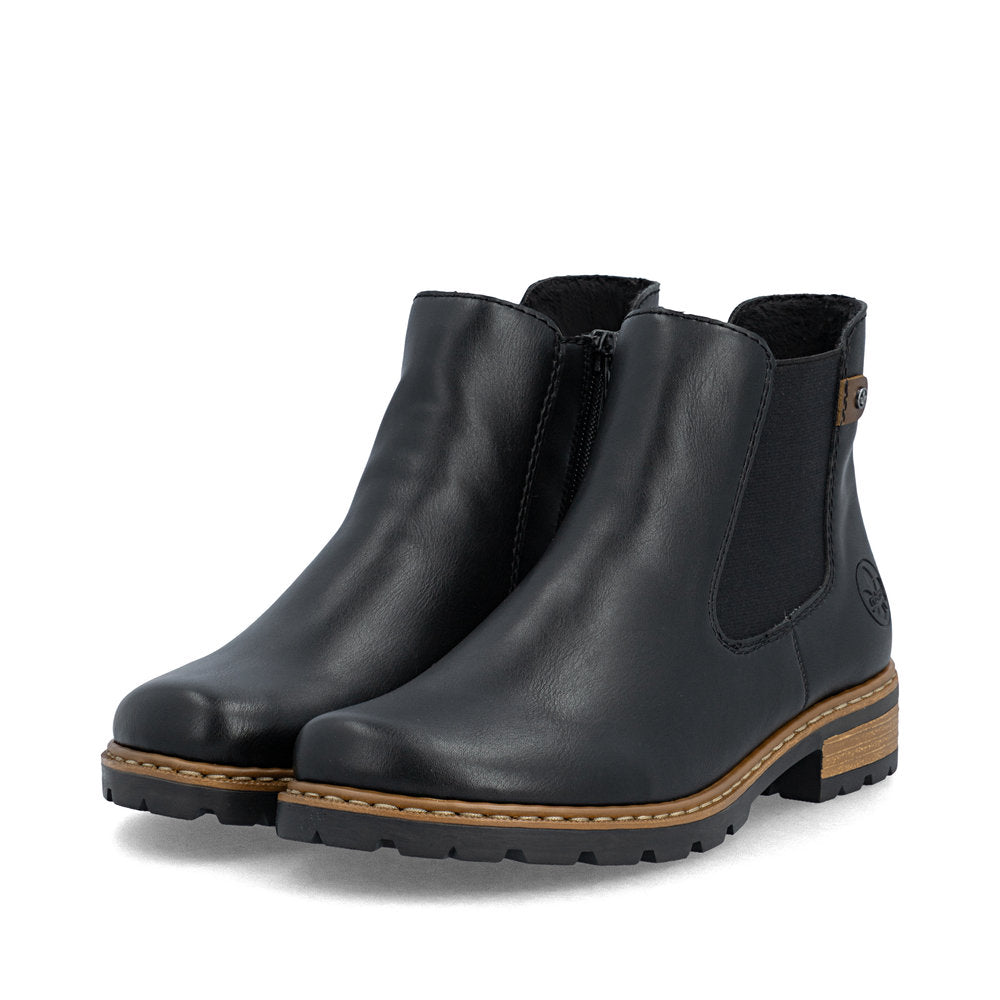 Rieker Z9340-00 Black Mid Height Boots
