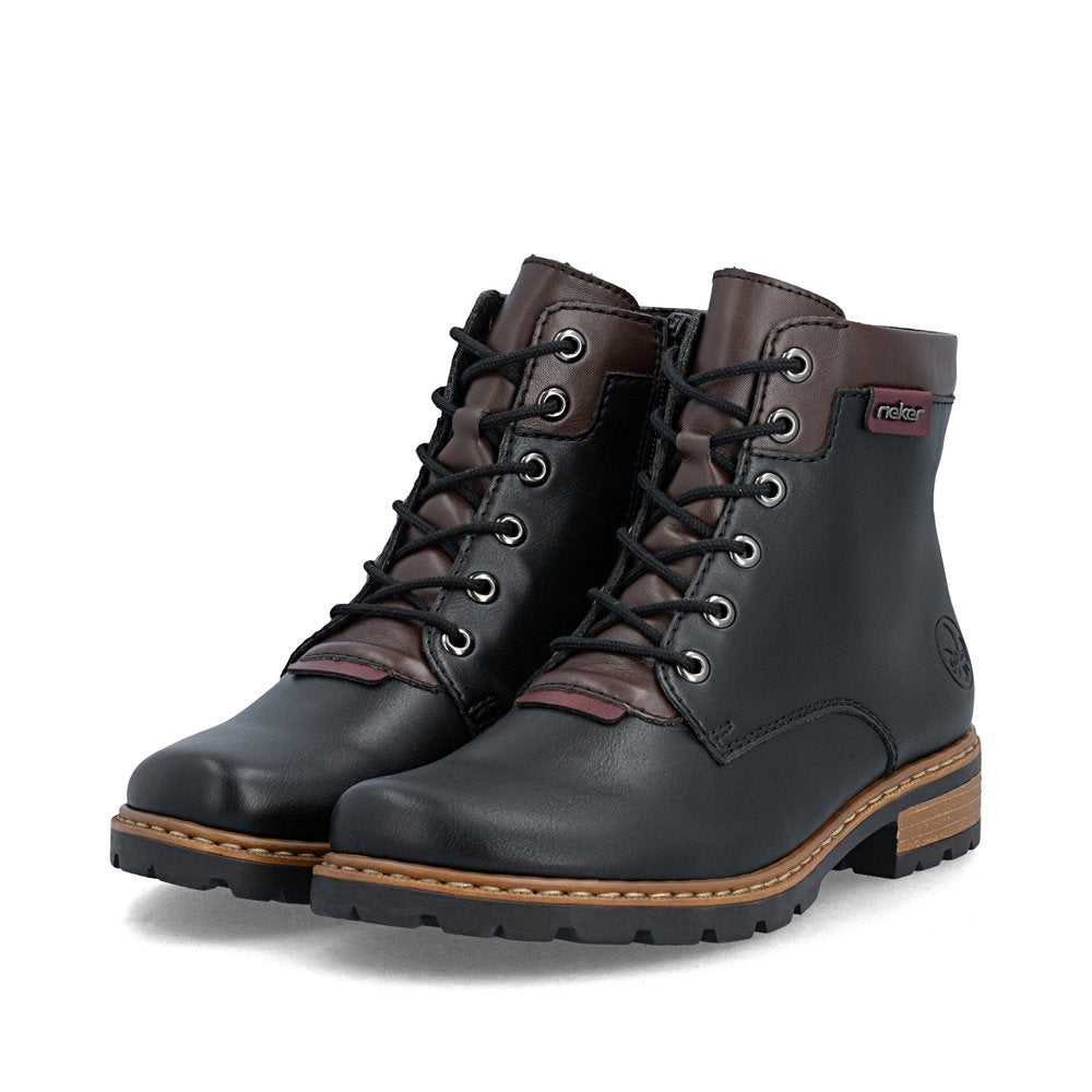 Rieker Z9354-00 Black Mid Height Boots