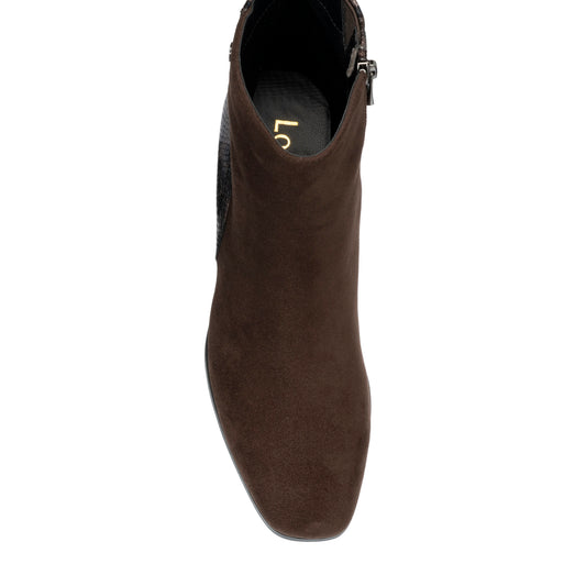 Lotus Zelda Brown Microfibre Boots