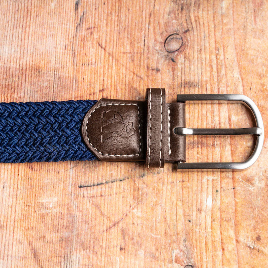 Swole Panda Dark Blue Woven Belt