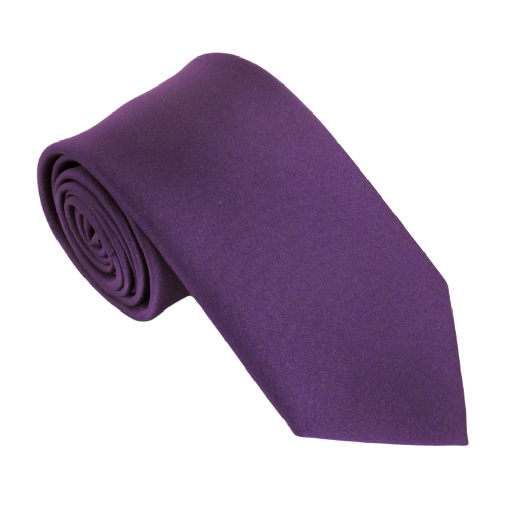 Bright Purple Satin Tie 38