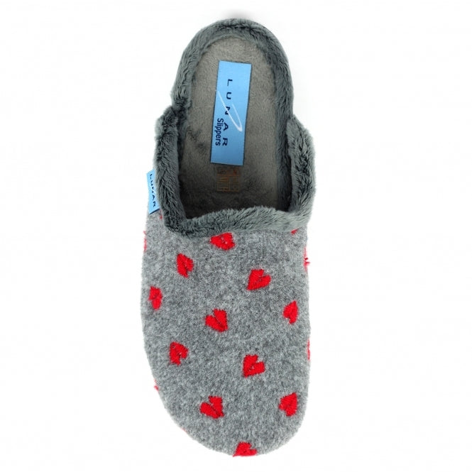Lunar KLA213 Bruna Grey Slippers