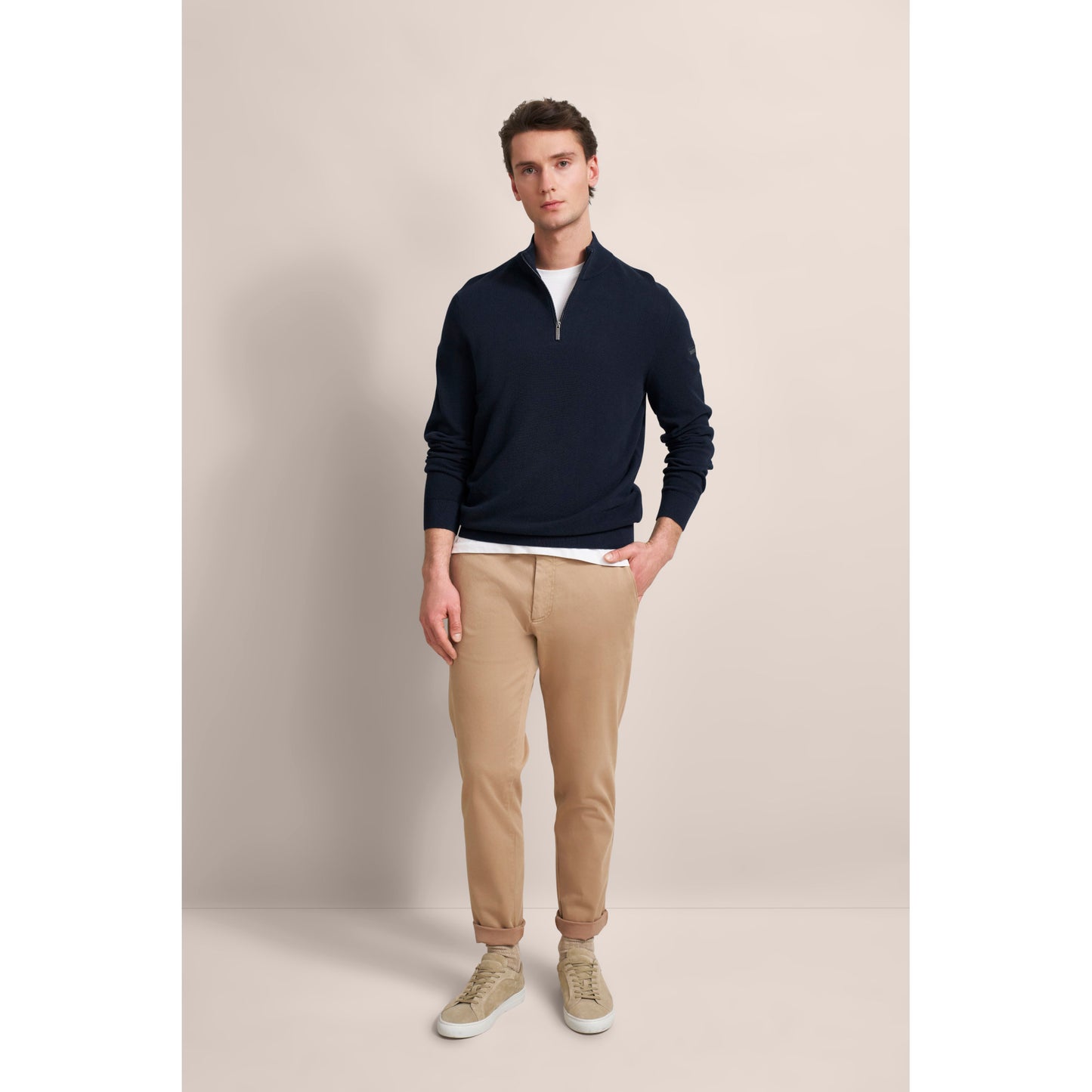 Bugatti 7500 95512 390 Navy Blue Sweater