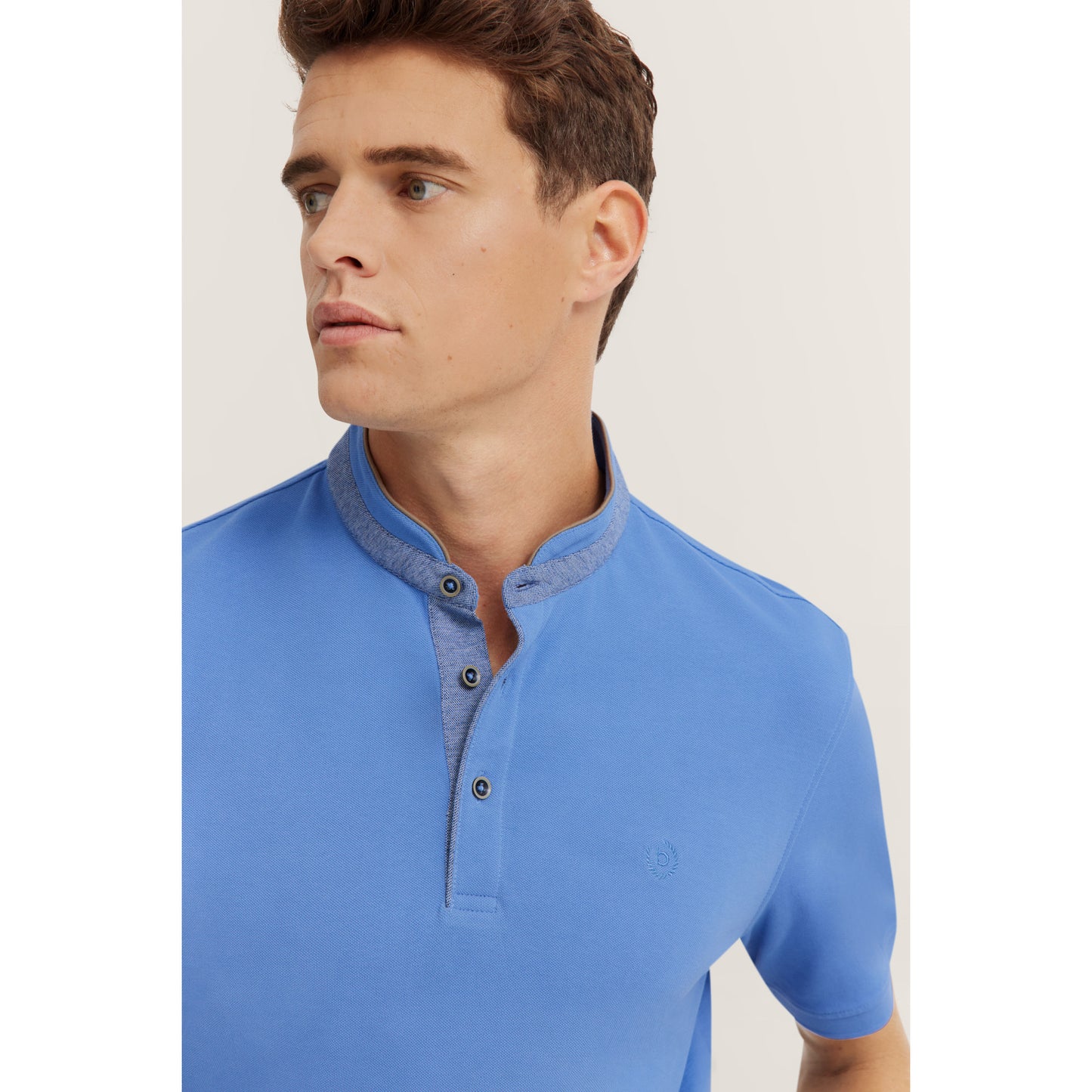 Bugatti 8150 75003C 340 Blue Grey Polo Shirt