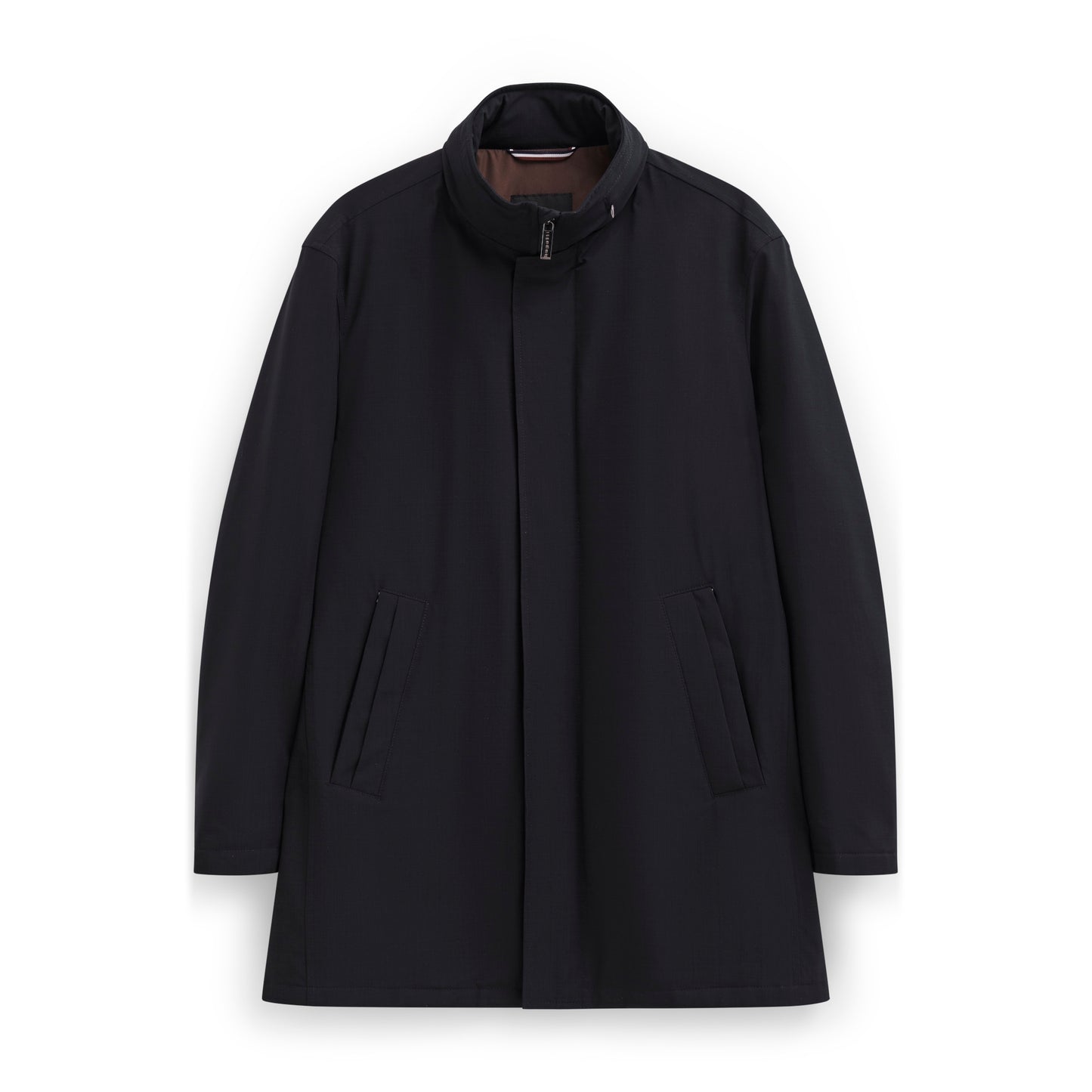 Bugatti 838200 81043 390 Navy Blue Poplin Coat