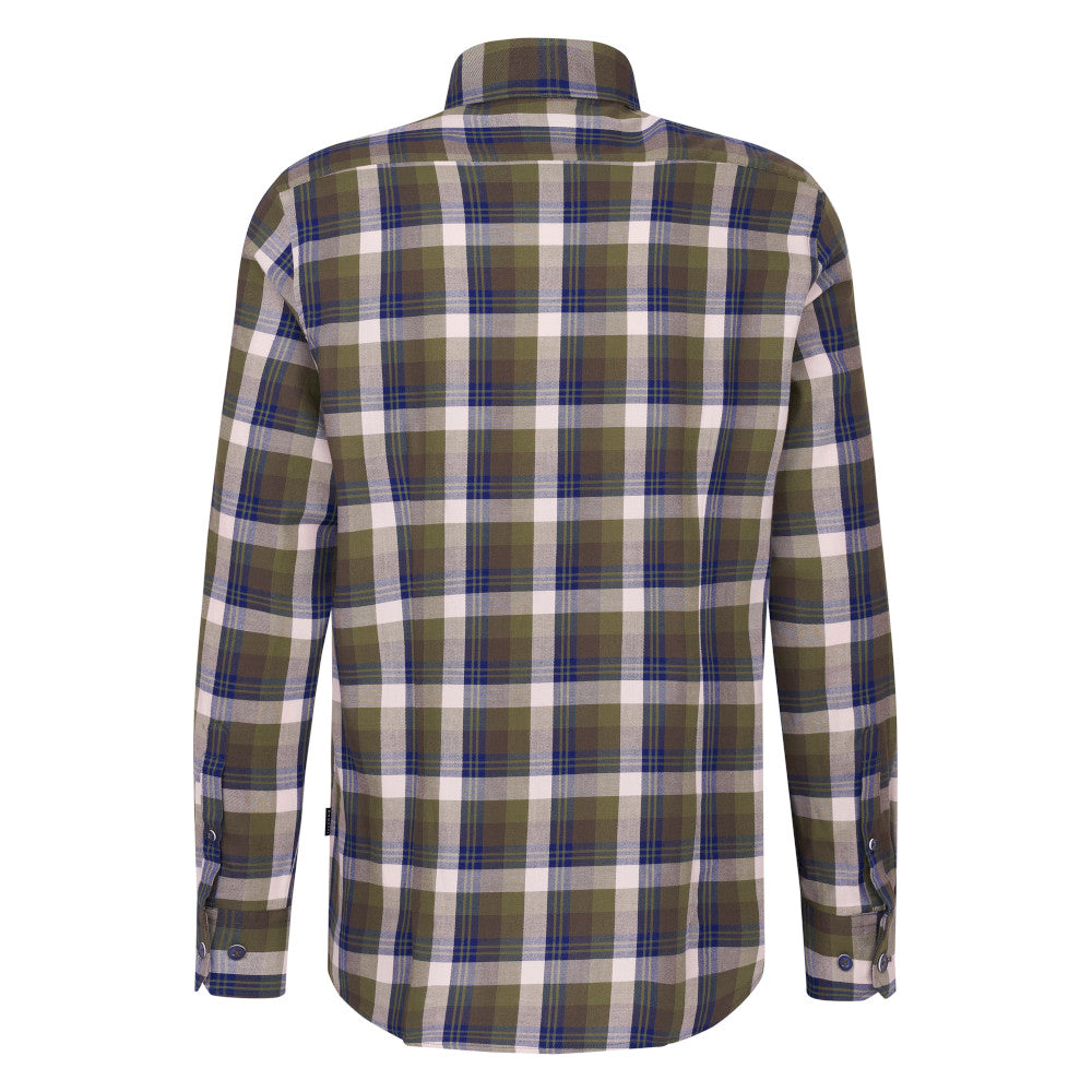 Bugatti 9350 68700B 180 Olive Long Sleeve Casual Shirt