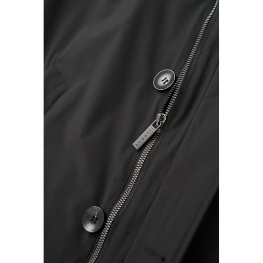 Bugatti 939911 99010 290 Black Poplin Coat