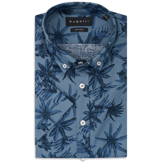 Bugatti 9450 18335E 390 Navy Blue Casual Shirt