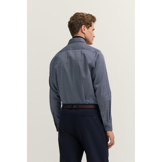 Bugatti 9750 88506D 390 Navy Blue Casual Shirt