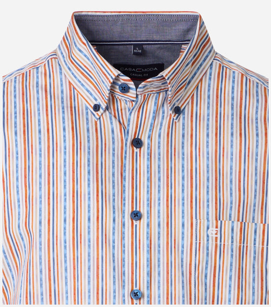 Casa Moda 954392700 450 Striped Short Sleeve Casual Shirt