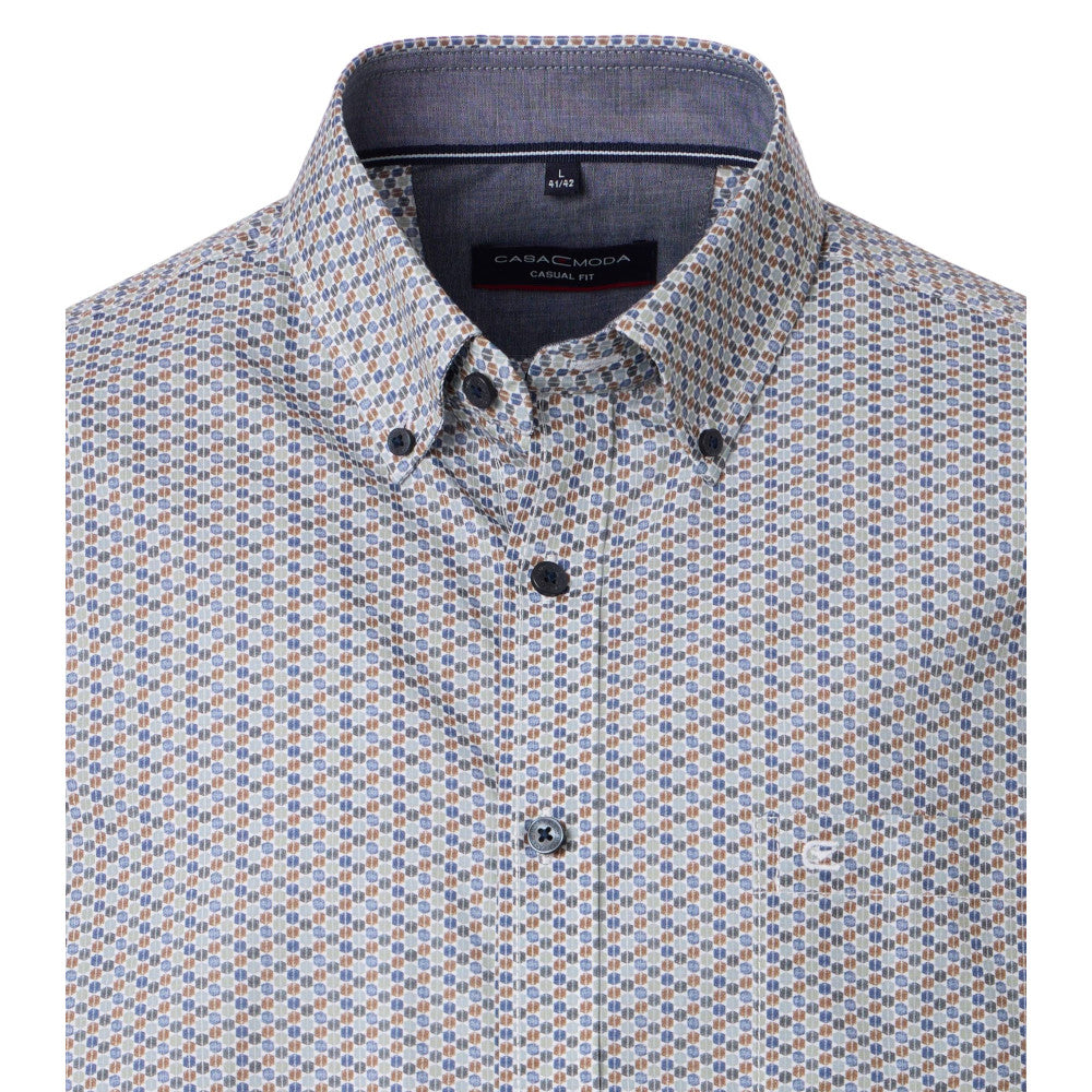 Casa Moda 454487800 300 Green Casual Shirt