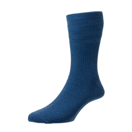 HJ Hall HJ90 Plain French Navy Softop Sock