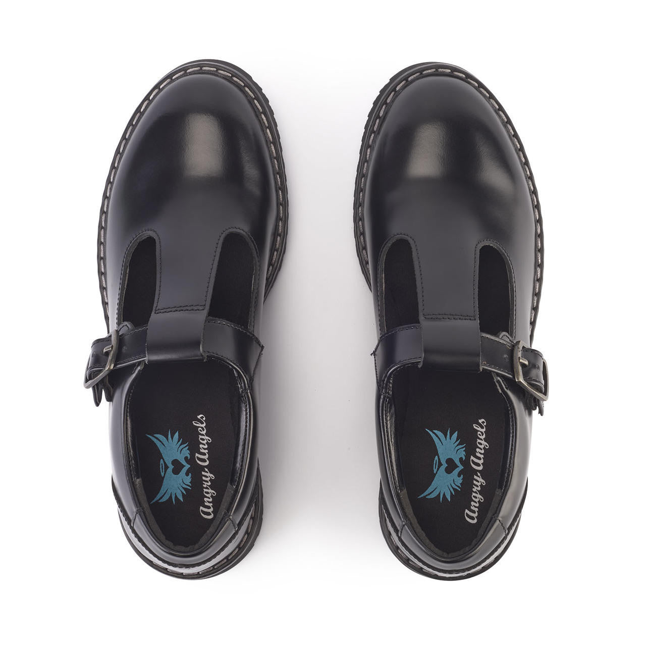Start Rite Envisage Black Hi Shine Leather School Shoes