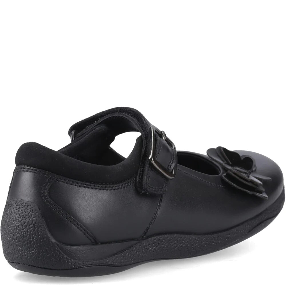Hush Puppies Julie Ballerina Black School Footwear