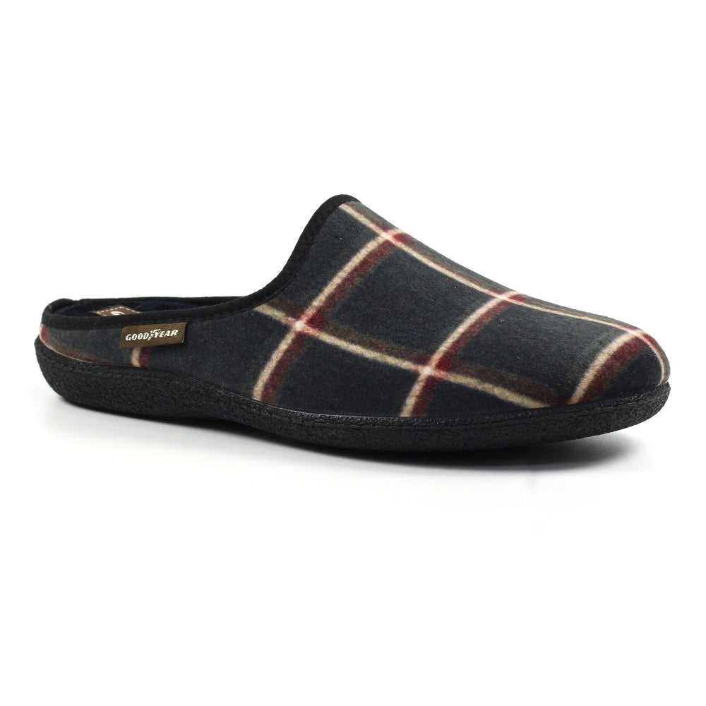 Lazy Dogz Checkmate Black Slipper