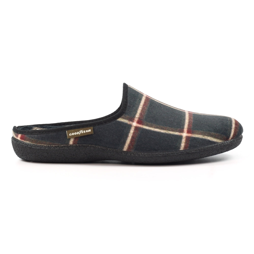 Lazy Dogz Checkmate Black Slipper