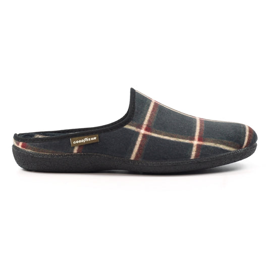 Lazy Dogz Checkmate Black Slipper