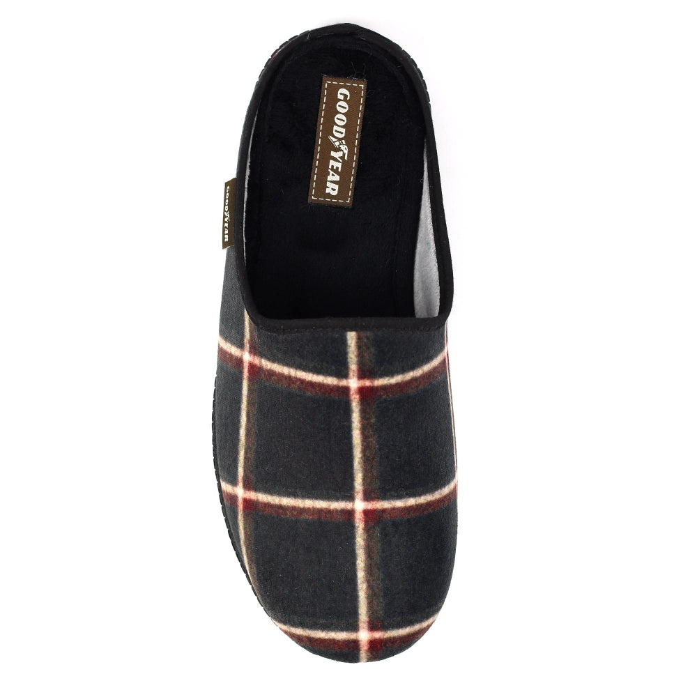 Lazy Dogz Checkmate Black Slipper