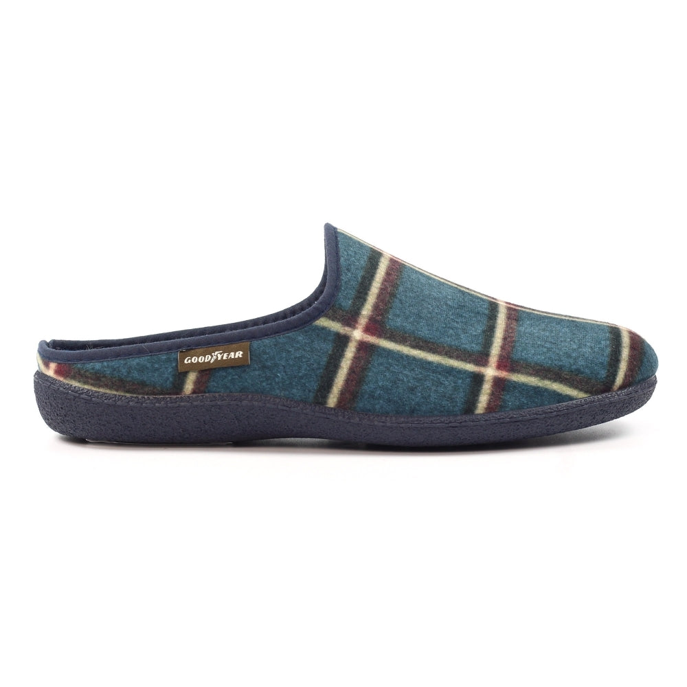Lazy Dogz Checkmate Blue Slipper