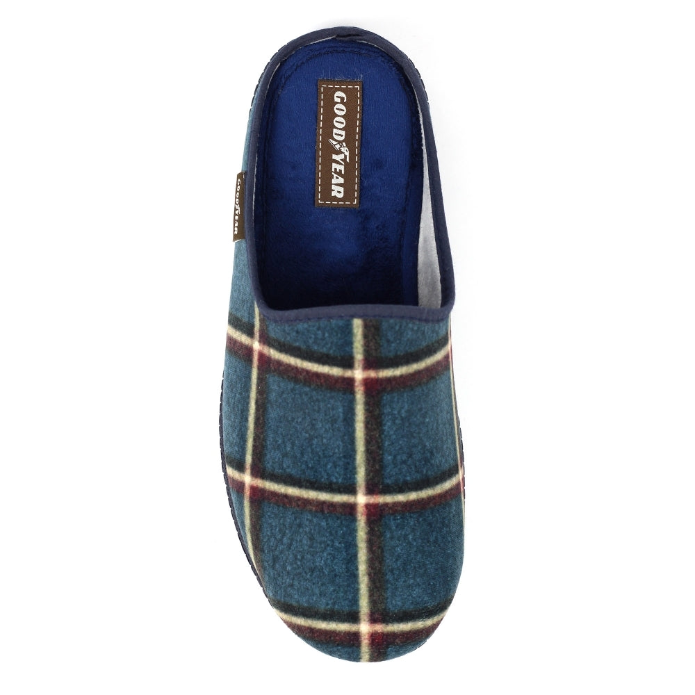 Lazy Dogz Checkmate Blue Slipper