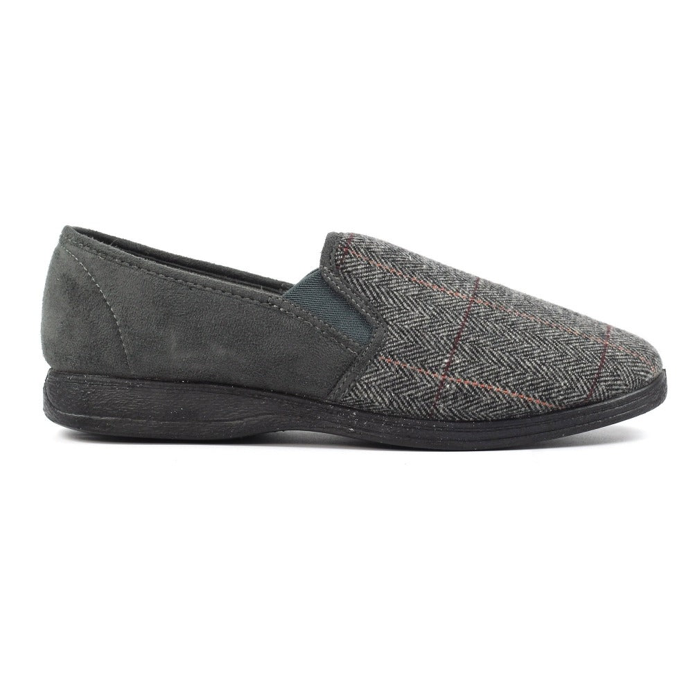 Lazy Dogz Harrison Grey Slippers