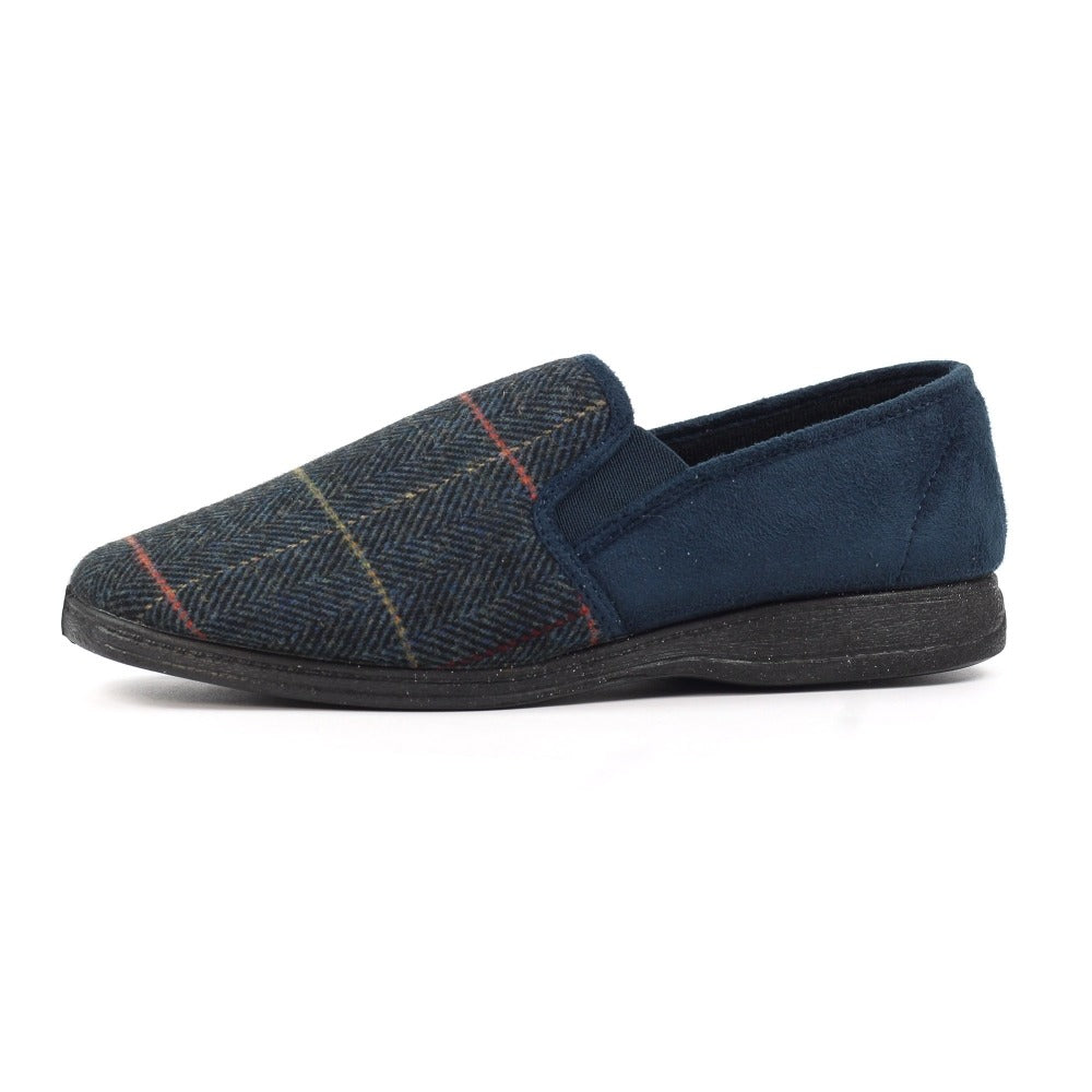 Lazy Dogz Harrison Navy Slippers