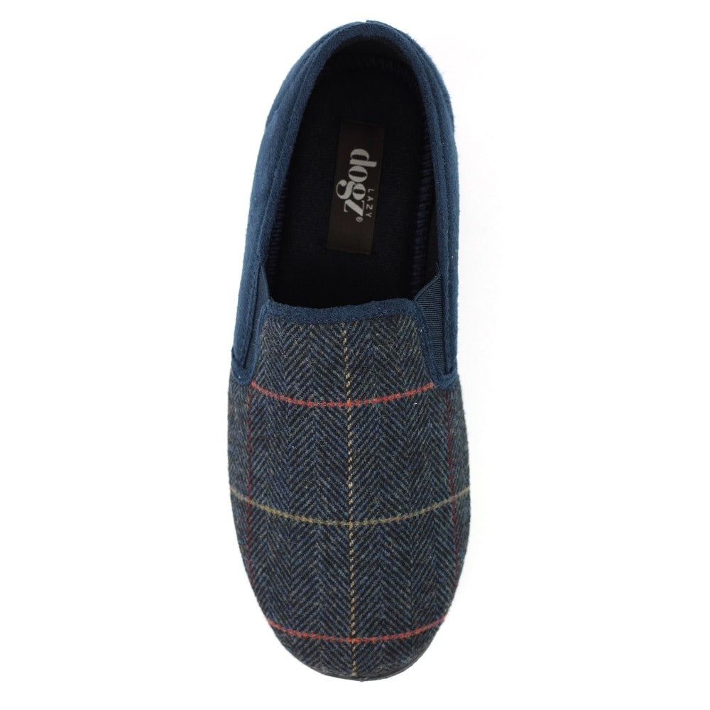 Lazy Dogz Harrison Navy Slippers