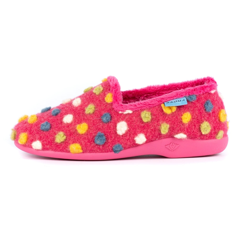 Lunar Helix Pink With Multi Spots Slipper