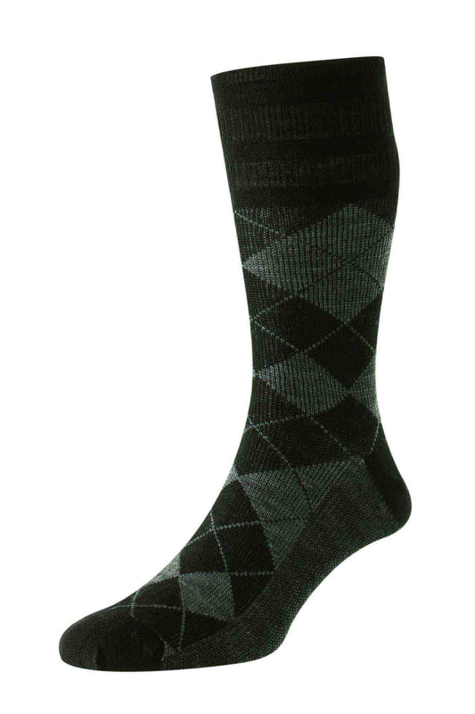 HJ Hall HJ96 Black/Grey Argyle Softop
