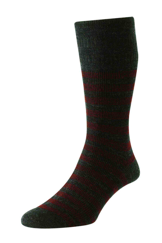 HJ Hall HJ973 Charcoal Classic Stripe Wool Softop