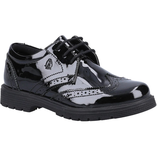 Hush Puppies Sally Black Patent School Shoes