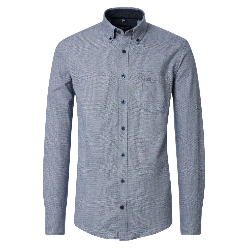 Casa Moda 444308900 100 Blue Check Shirt