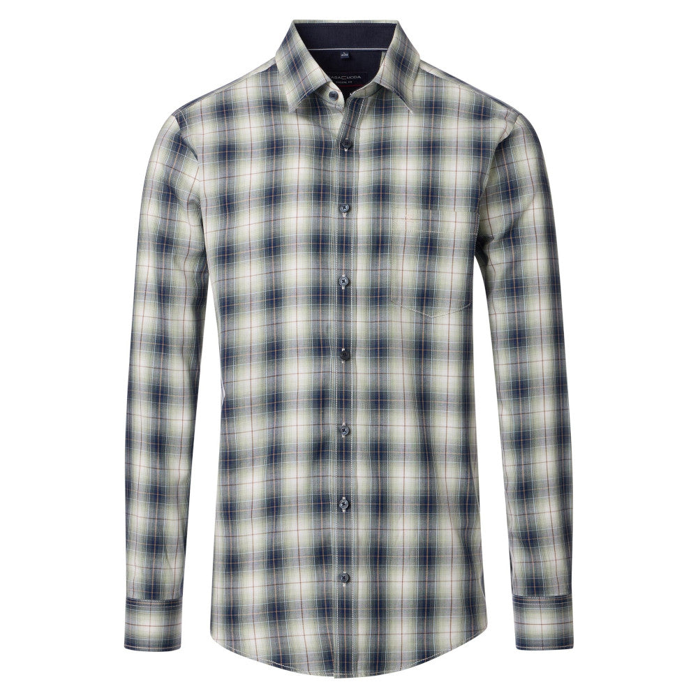 Casa Moda 454484400 300 Green Milieu Casual Shirt