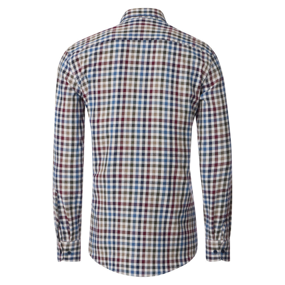 Casa Moda 444308000 400 Garnet Check Shirt