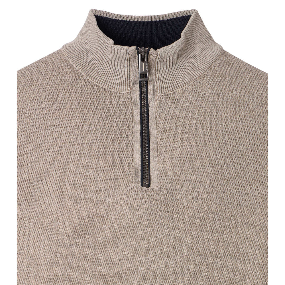 Casa Moda 454479000 663 Beige Half Zip Pullover