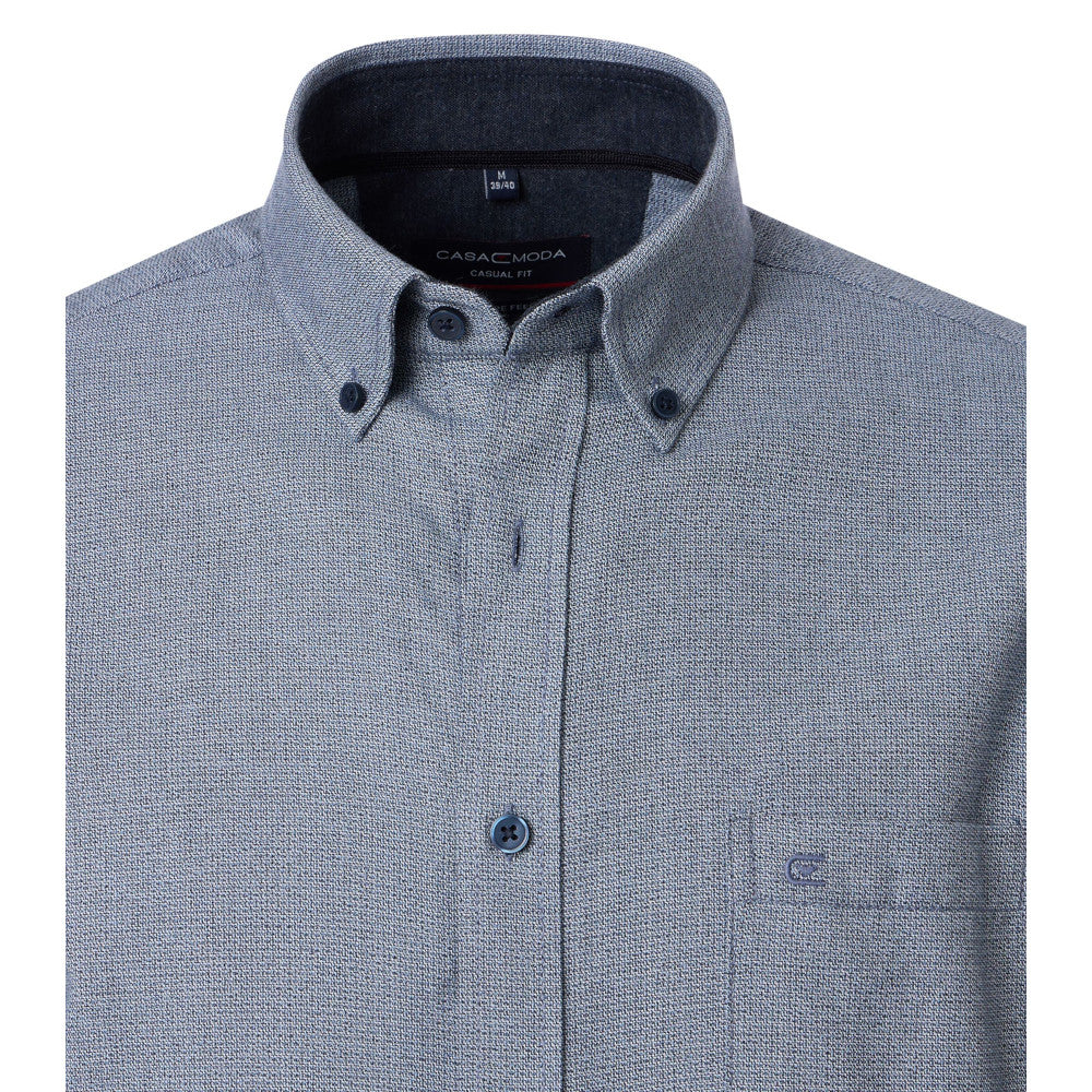 Casa Moda 444308900 100 Blue Check Shirt