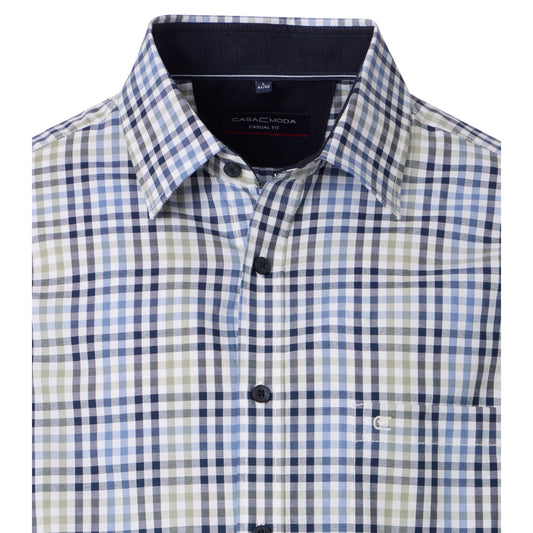 Casa Moda 454484700 100 Blue Casual Shirt