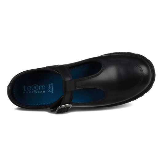 Term Emily Black School Shoes