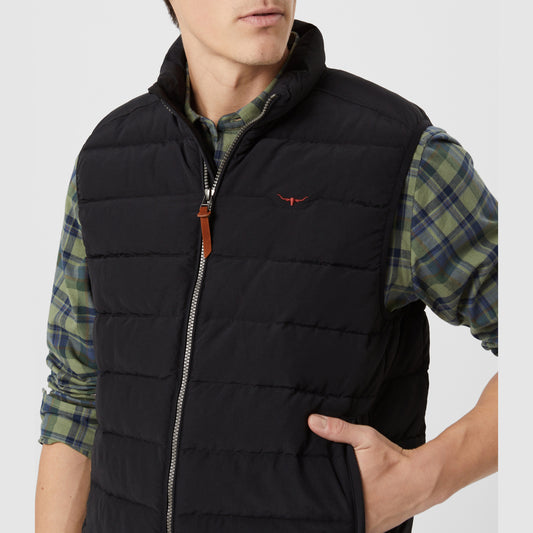 RM Williams Rydal Black Padded Vest