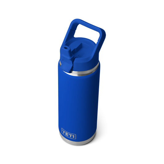 YETI Rambler 26 oz Bottle with Colour Straw Cap Royal Blue