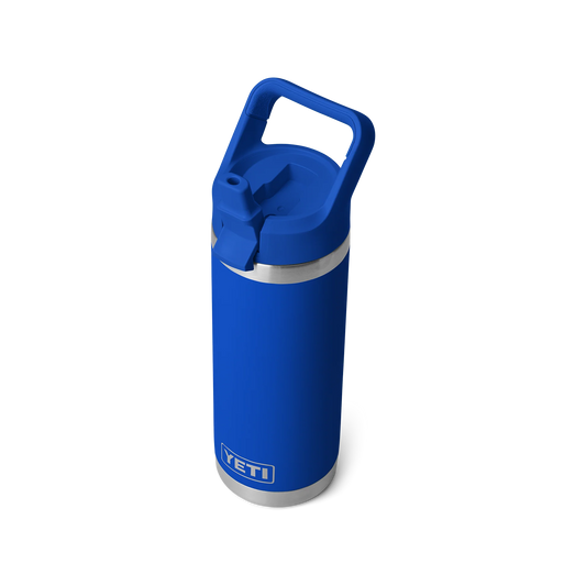 YETI Rambler 18 oz Bottle with Colour Straw Cap Royal Blue