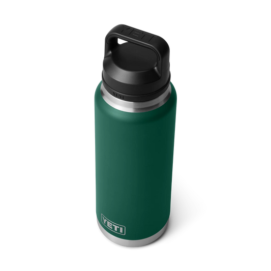 YETI Rambler 36 oz Bottle with Chug Cap Black Forest Green