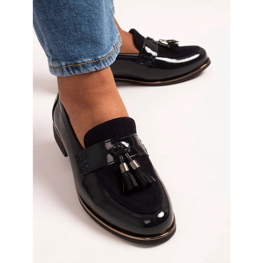 Lunar Nadia Navy Patent Shoe Navy