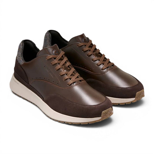 Cole Haan GrandPro Luxe Mile Spiced Brown Herringbone Sneakers