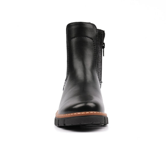 Lunar Bernadette Black Ankle Boot Black