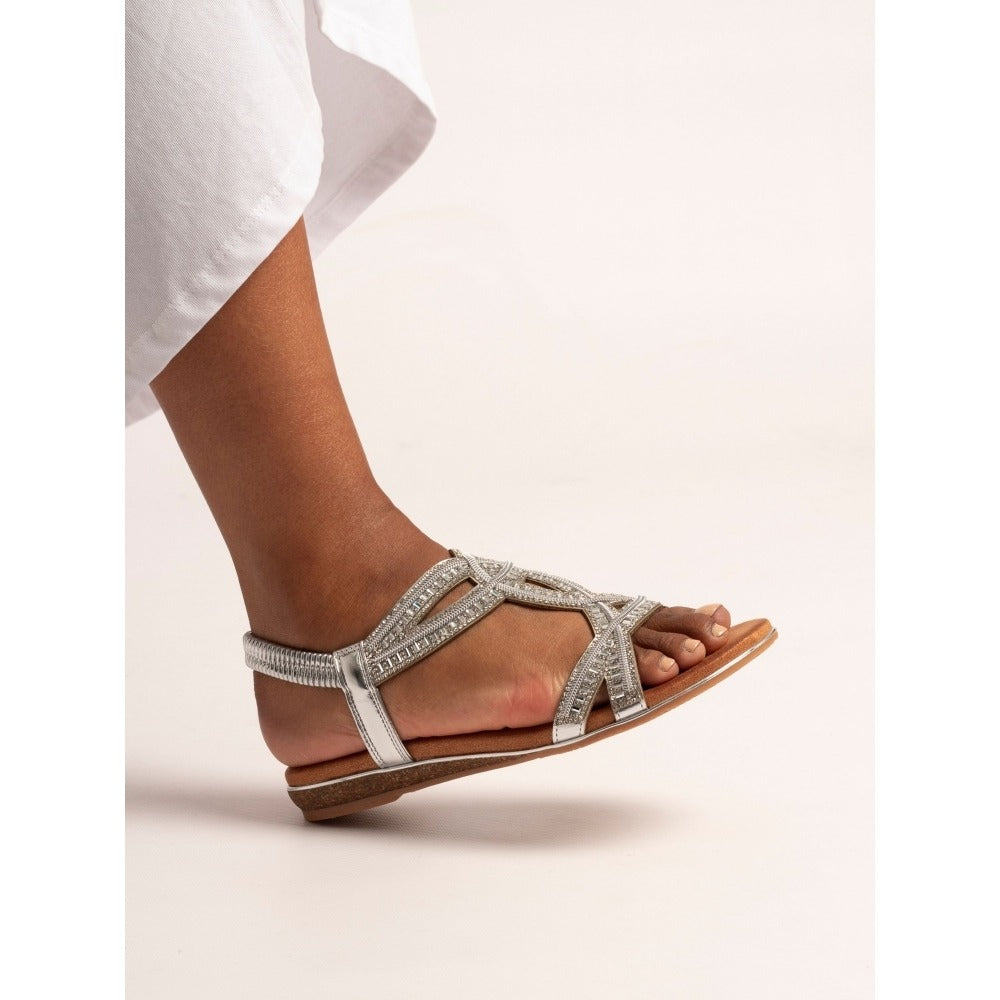 Lunar Carrie Silver Sandals