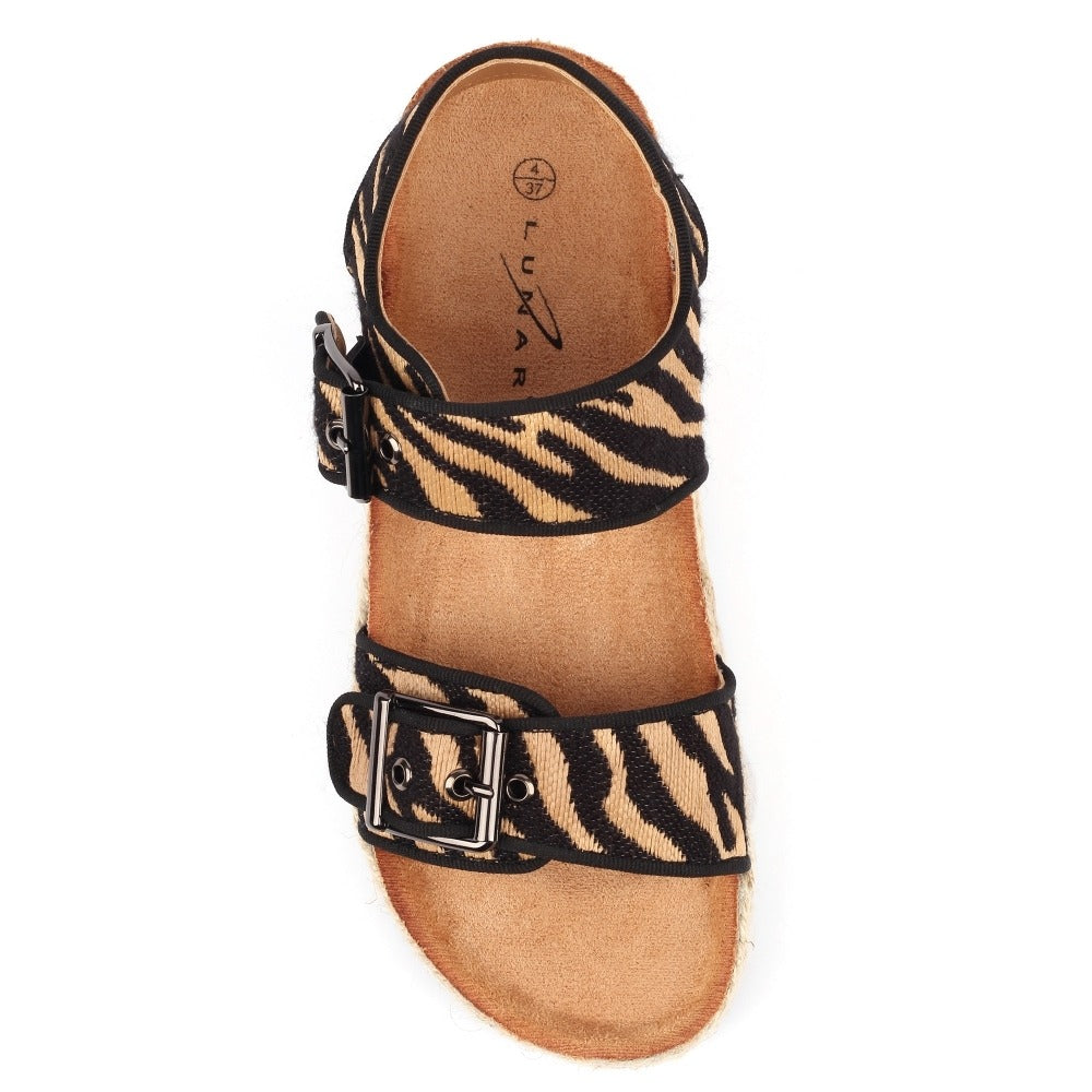 Lunar Encode Black Sandals
