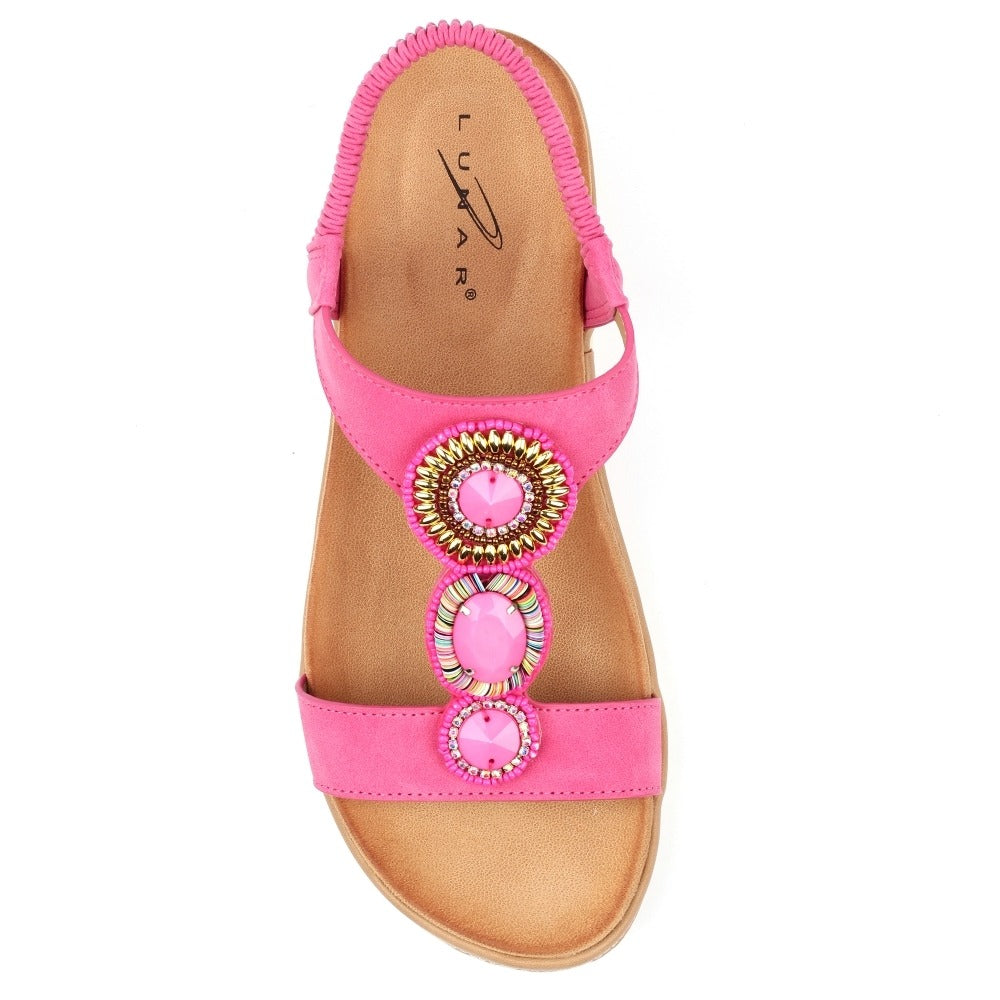 Lunar Kay Fuchsia Sandals