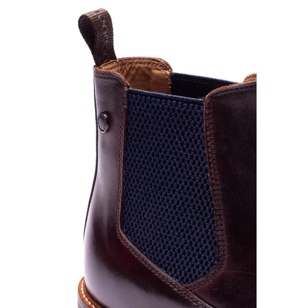 Base London Kensington Washed Brown Chelsea Boots