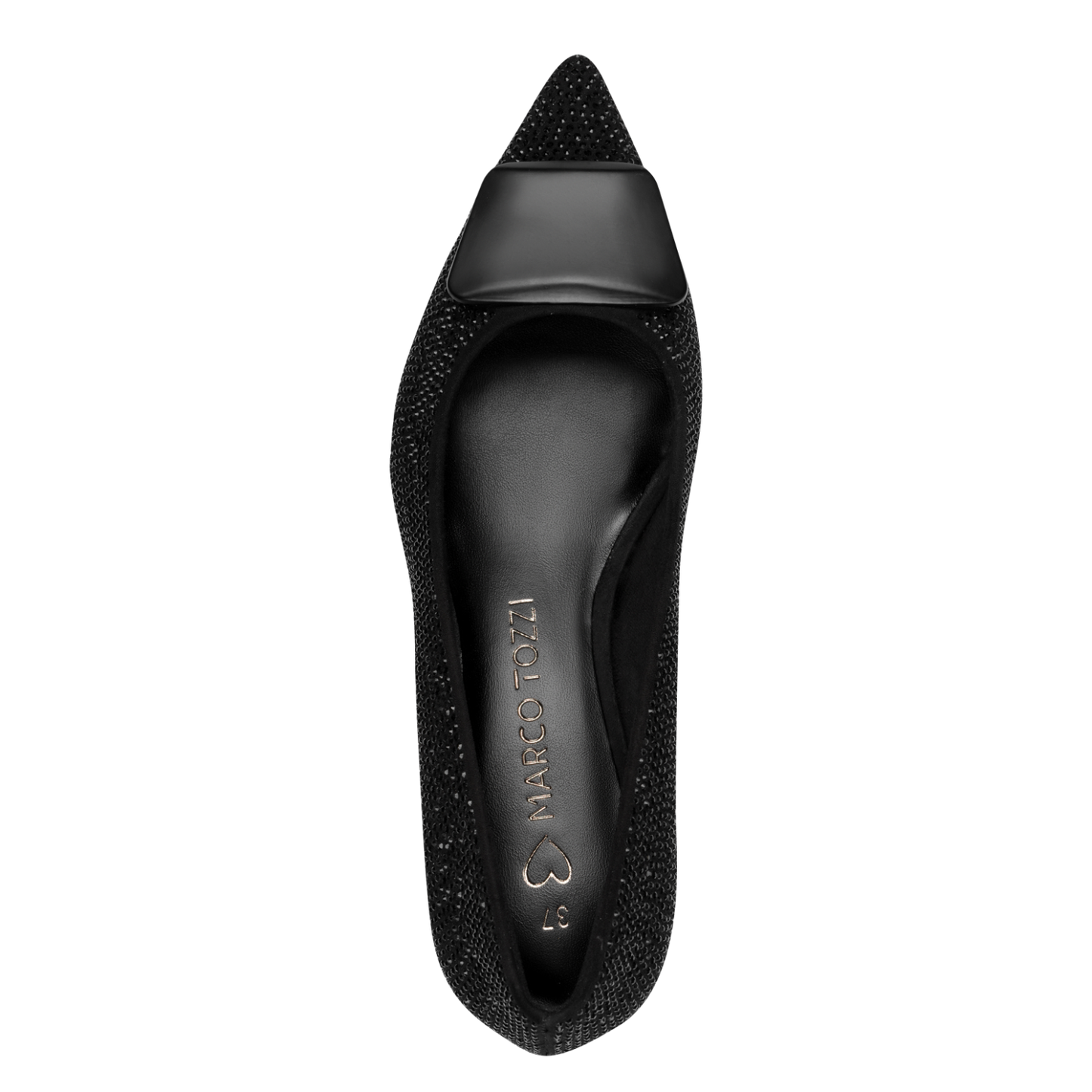 Marco Tozzi 2-22307-45 065 Black Glitter Dress Shoes